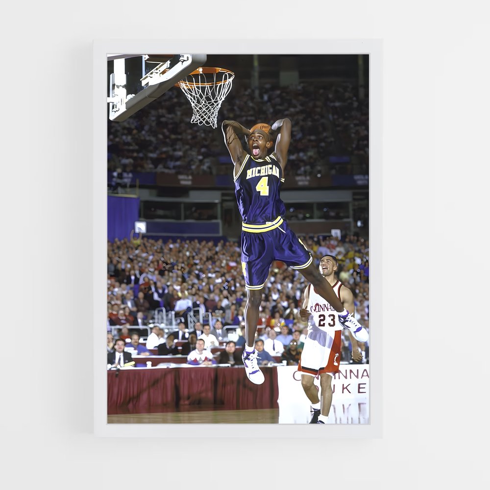 Poster Dunking Legend – affiche Basketball (vue 3)